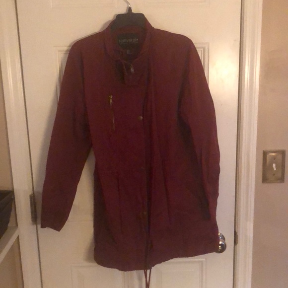 Forever 21 Jackets & Blazers - Forever 21 plus size Red Jacket Size 0X military style Cargp Style